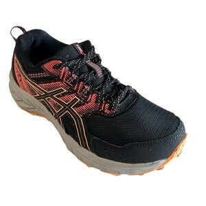 ASICS Women's Gel-Venture 9 Running Shoes in Black/Summer Dune - Size 6.5